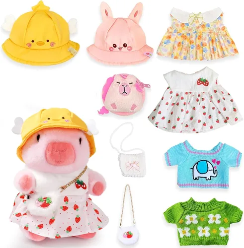 Vista 11 de Capybara - Juguete de peluche, color negro, 10.2 pulgadas