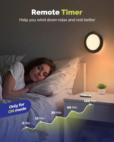 Vista 8 de Luz de techo recargable de 10,000mAh con control remoto, luces de ducha inalámbricas impermeables 3000K/4000K/6000K, luz alimentada por batería