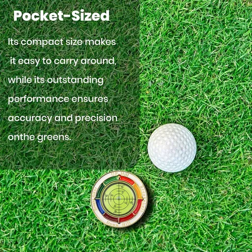 Vista 5 de Ddaowanx Lector verde de golf, marcador de pelota de golf con burbuja horizontal de alta precisión, herramienta de accesorios de golf Putt Aid