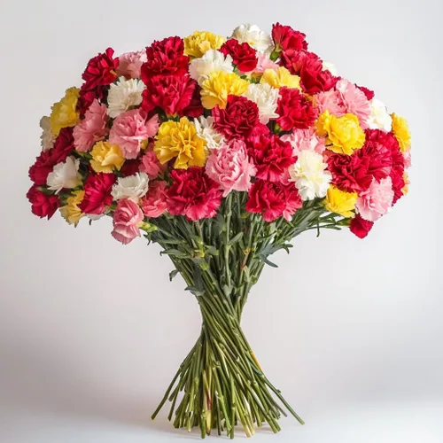 Vista 15 de GlobalRose 100 flores de clavel rosa – Claveles de flores frescas de origen responsable – Ramo fresco seleccionado a mano para graduación