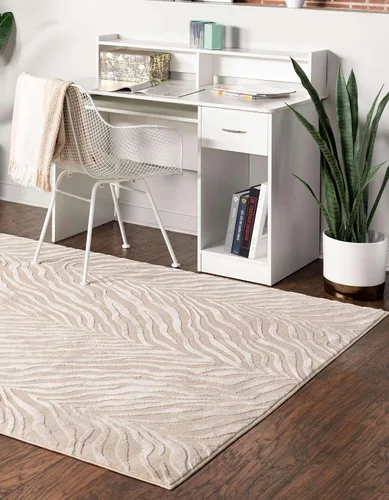 Vista 4 de Unique Loom Finsbury Collection - Alfombra de área Meghan (2 x 3 pies, rectangular, beige marfil)
