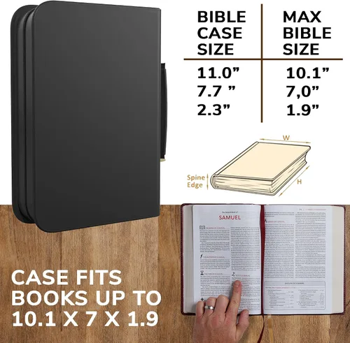 Vista 5 de Juego de 2 fundas para la Biblia para hombres y mujeres, tamaños grandes y medianos por DEHITE