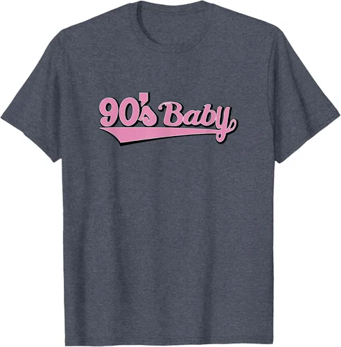Vista 35 de 90s Baby Nostalgia Camiseta retro rosa con diseño estético, Blanco