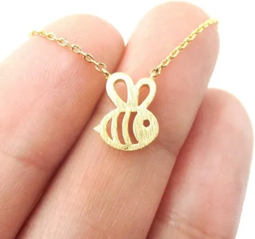 Vista 3 de TPS 2023 - Collar de abejas, con forma de bonito dije de insecto, collar largo para mujeres y niñas