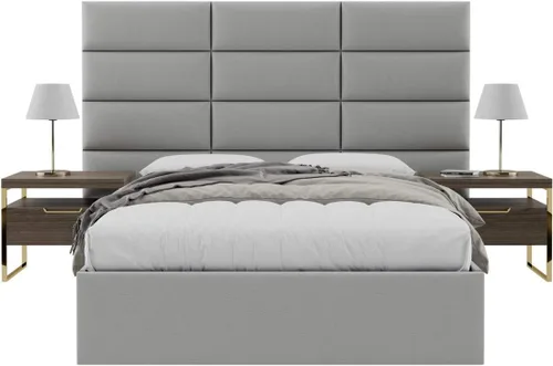 Vista 89 de Vänt - Paneles tapizados de cabecera para montar en la pared, diseño Elizabeth, 120 x 46 pulgadas, configuración de 16 paneles individuales