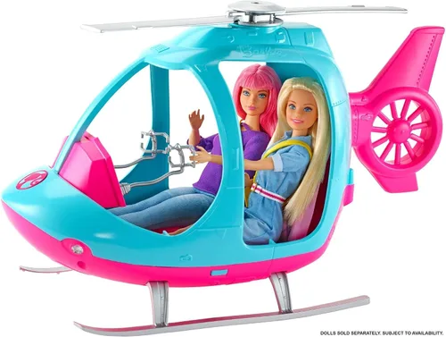 Vista 6 de Barbie Helicopter - Rosa y Azul - Para 2 muñecas Barbie - A partir de 3 años