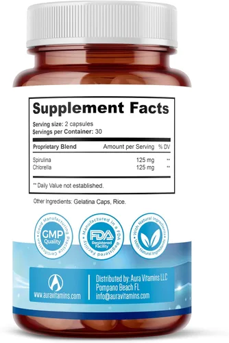 Vista 8 de Suplementos de células madre de 500 mg (60 cápsulas) Natural Anti-Envejecimiento y Longevidad Apoyo con Espirulina y Clorella, Impulsa la Renovación