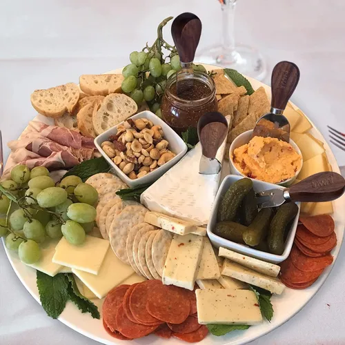 Vista 7 de Juego de cuchillos esparcidores de mantequilla de queso, accesorios de tablero de charcutería, utensilios de acero inoxidable con mango de madera