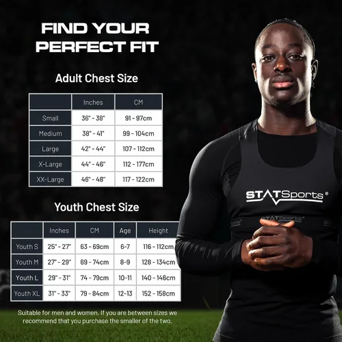 Vista 5 de STATSports Academy - Chaleco de seguimiento de fútbol con GPS, rastreador deportivo todo en uno avanzado con ejercicios, entrenamiento y nutrición