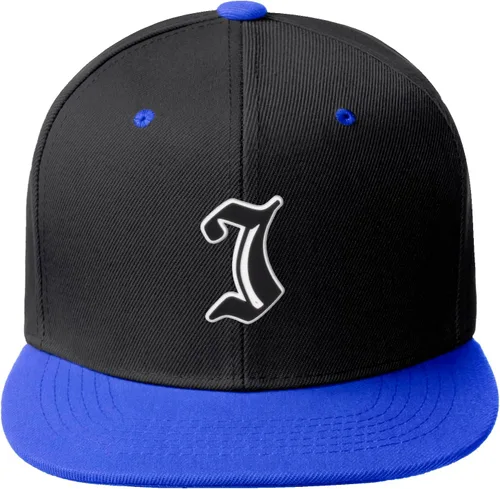Vista 1315 de Daxton Gorra clásica con visera de billete plano con letras del alfabeto inglés antiguo de la A a la Z