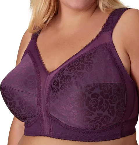 Vista 3 de Playtex Brasier inalámbrico para mujer, sujetadores de talla grande de 18 horas disponibles, cobertura completa, alisado, 4693, paquete individual