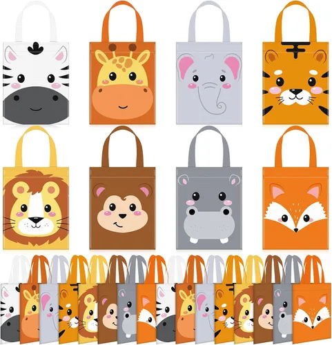 Vista 16 de Photect 24 piezas de bolsas de regalo para fiesta de construcción temática de construcción, bolsa de camión volquete no tejida mini con asas