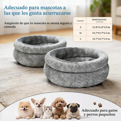 Vista 4 de Cama para gatos de doble capa