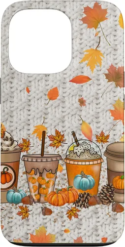 Vista 10 de iPhone 16 Acción de Gracias Otoño Hojas Otoño Calabaza Especias Funda