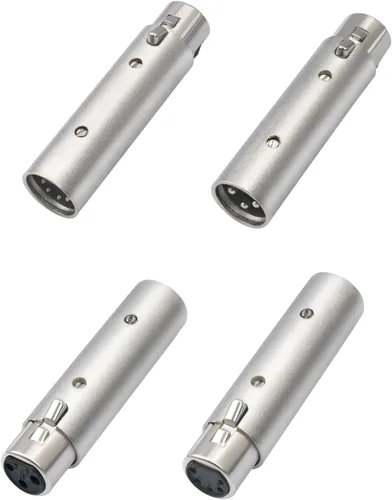Vista 8 de XLR - Adaptador hembra de 3 pines a macho de 5 pines, divisor de señal DMX/audio, cable blindado doble con terminales chapados en plata para 3Pin F