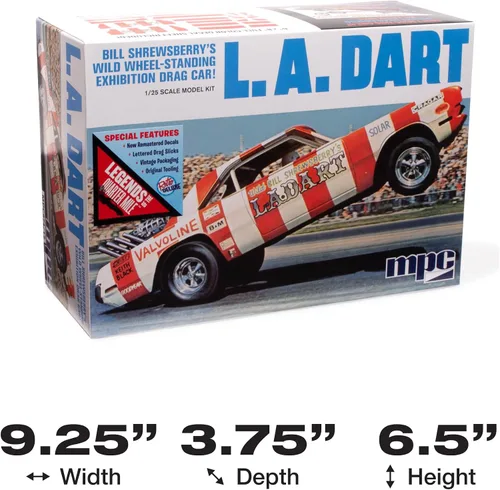 Vista 5 de MPC L.A. Dart Wheelstander 1:25 Kit de modelo a escala 1:25