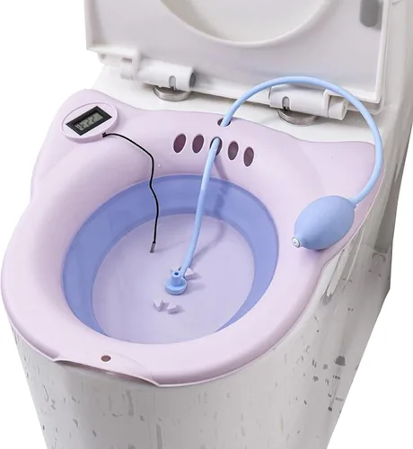 Vista 9 de Bañera eléctrica para hemorroides, asiento de inodoro, cuidado posparto, bañera para adultos y mujeres, kit de baño para mujeres, kit de baño