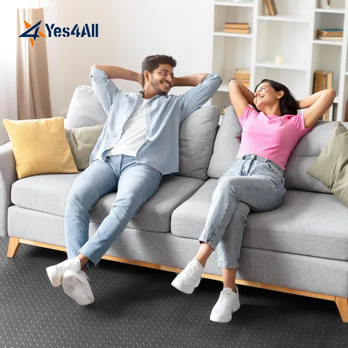 Vista 6 de Yes4All Alfombrillas Entrelazadas de EVA, Baldosas de Suelo tipo Rompecabezas, Acolchado de Suelo de Espuma con Borde para Muebles, Espacio