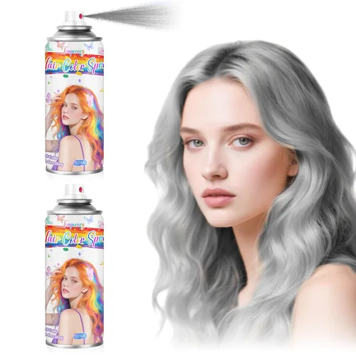 Vista 16 de Spray de color rojo temporal para el cabello para mujeres, tinte
