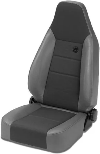 Vista 3 de Bestop 3943815 Asiento deportivo Trailmax II de mezclilla negra - Jeep 1976-2006 CJ7 y Wrangler