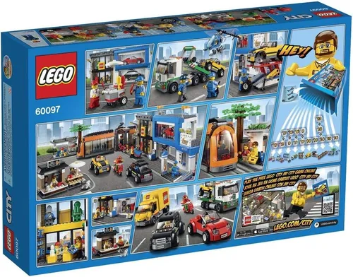 Vista 3 de LEGO City Town 60097 Kit de construcción para plaza de ciudad