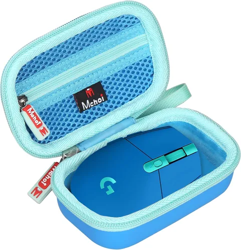 Vista 2 de Mchoi Funda rígida para Logitech G305, solo funda (todo azul)