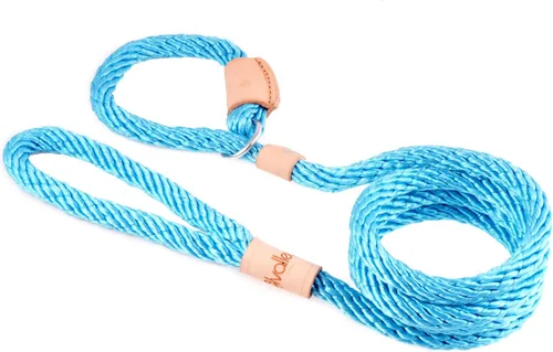 Vista 10 de Alvalley Correas de cuerda para perros con tapón, correas antideslizantes para mascotas para perros, correa suave trenzada sin tirones, ajustable