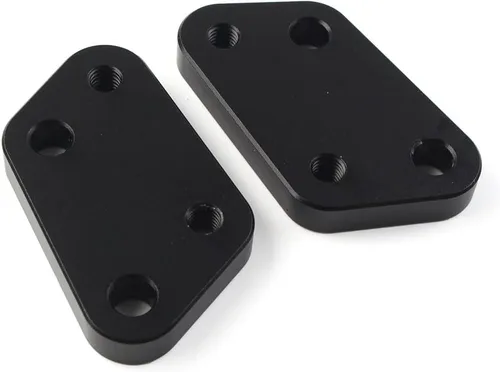 Vista 4 de FSFY - Placa de montaje para estribera trasera ajustable para Suzuki Gixxer 250 SF 2020-2021, negro