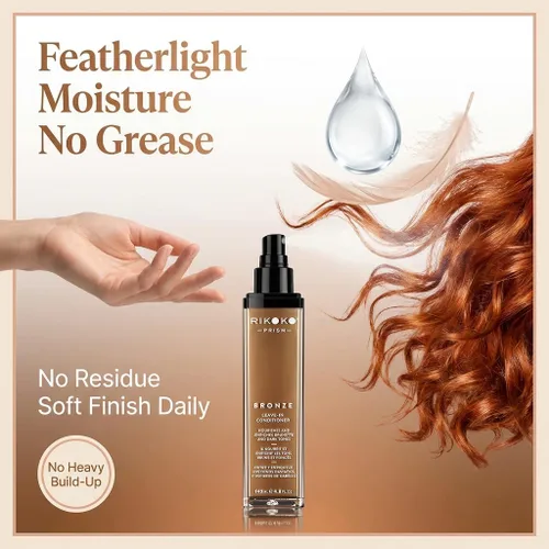 Vista 4 de Acondicionador sin enjuague, PRISM BRONZE - 140 ML - Acondicionador natural sin enjuague para cabello teñido - Sin sulfatos ni parabenos