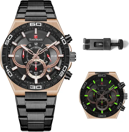 Vista 11 de Mens Watches Analog Waterproof Watches for Men Chronograph Classical Fashion Dress Mens Wrist Watch Relojes para Hombres Christmas Gift for Men