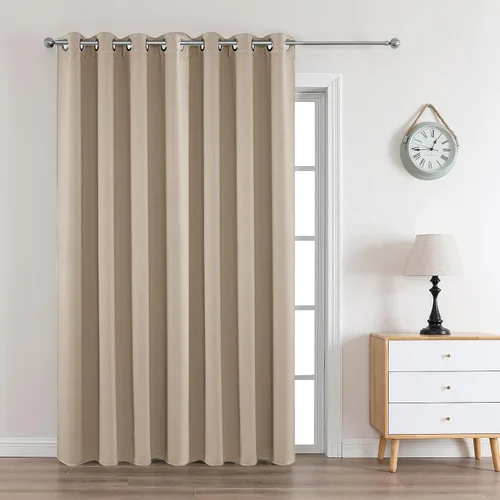 Vista 79 de Joydeco - Juego de 2 paneles de cortinas opacas de 63 pulgadas, 2 cortinas largas con aislamiento térmico burg, cortinas de oscurecimiento