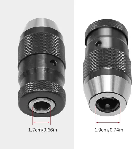 Vista 5 de 1/32" -1/2" JT33 Chuck MT2-JT33 Adaptador de portabrocas R8 Portabrocas sin llave