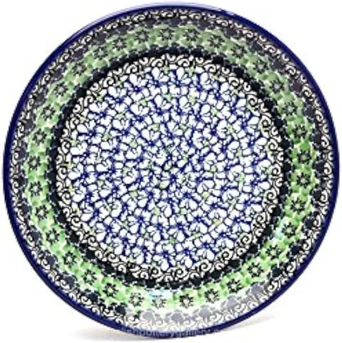 Vista 23 de Plato de cerámica polaca - ensalada/postre (7 3/4") - Estrellas y rayas