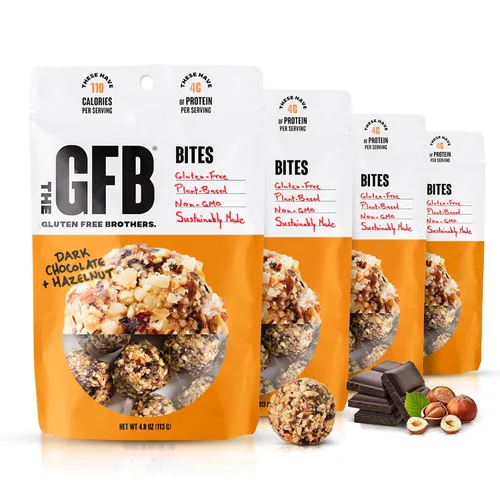Vista 33 de The GFB Bocaditos de proteína aptos para alérgenos para pastel de cumpleaños, aperitivos sin gluten sin nueces, bolas de proteína a base de plantas