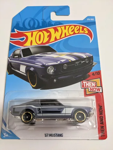 Vista 2 de Hot Wheels Then and Now 4/10, Mustang 315/365 Purple '67 50th Anniversary Card