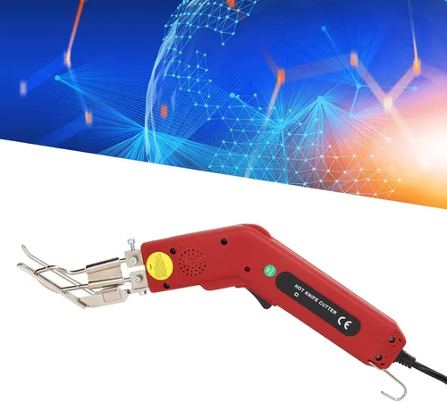 Vista 6 de Eléctrico caliente 752 °F 100W ajuste continuo cortador de tela de corte conjunto de herramientas de corte