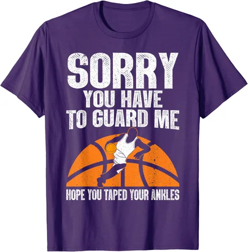 Vista 49 de Camiseta divertida de baloncesto para hombres y mujeres, Negro