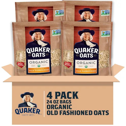 Vista 12 de Quaker - Avena Gluten Free Old Fashioned Rolled (sin gluten), Non GMO Project Verified (verificada como alimento no transgénico), bolsas resellables