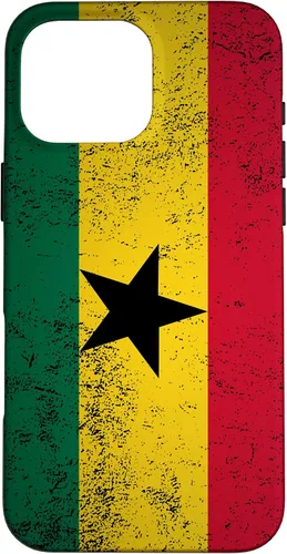 Vista 19 de Grunge Ghana Flag Vintage Accra West African Ghanaian Gift Case for iPhone 17