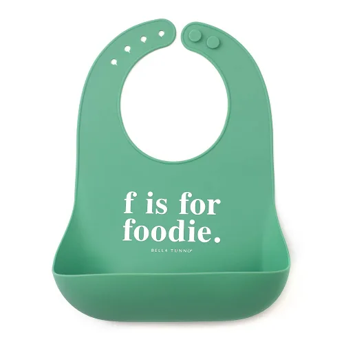Vista 13 de Babero para bebés para comer de Bella Tunno, babero de silicona impermeable con gran atrapaalimentos, ajuste ajustable para bebés de 4 a 12 meses