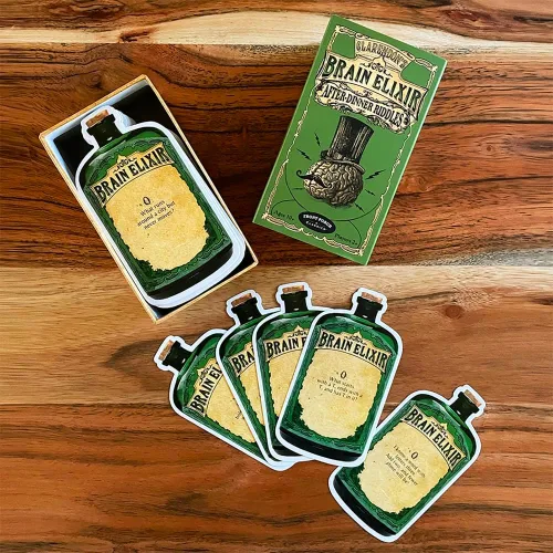 Vista 2 de Front Porch Classics Elixir cerebral – Después de la cena RIDDLES tarjetas, el paquete puede variar