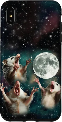 Vista 11 de Three Possum Moon 3 Opossum Funny Weird Cursed Meme Case para iPhone 17