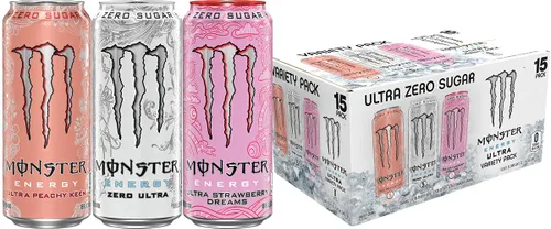 Vista 30 de Monster Energy Ultra Strawberry Dreams, bebida energética sin azúcar