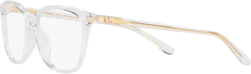 Vista 3 de Michael Kors womens Mk4067u Santa Clara Universal Fit Square Prescription Eyewear Frames Lente transparente/demo