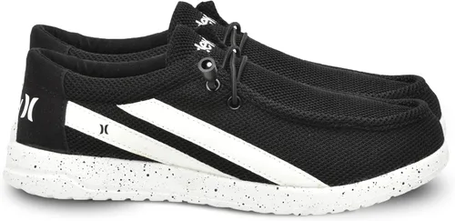 Vista 16 de Hurley - Mocasines elásticos con cordones para niños, zapatos de lona para niños y niñas - Cómodos, duraderos, elegantes - Zapatillas de moda
