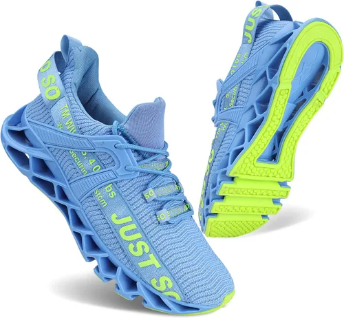 Vista 12 de Umyogo Zapatos deportivos, antideslizantes, para caminar, para mujer 1-1Púrpura