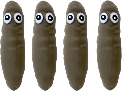 Vista 8 de Paquete de 2 juguetes sensoriales novedosos en forma de caca, juguete elástico para aliviar el estrés, broma de caca para niños y adultos, juguete