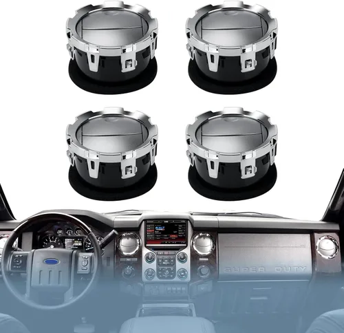 Vista 2 de 4 unidades de calentador de CA para salpicadero cromado, compatible con Ford F250/F350/F450/F550 Super Duty 2011-2016, OEM DC3Z19893BA.