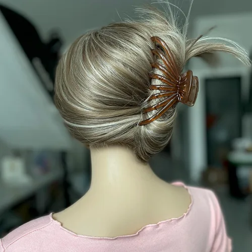 Vista 5 de Pinzas para el cabello grueso, paquete de 4 pinzas de gelatina extra grandes para mujeres, accesorios para el cabello de 4.75 pulgadas para mujeres