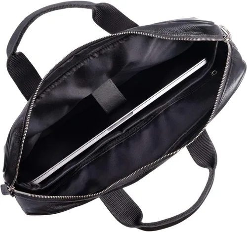 Vista 5 de KomalC Maletines de cuero de 16 pulgadas para computadora portátil, bolsas de mensajero para hombres y mujeres, mejor bolso de oficina